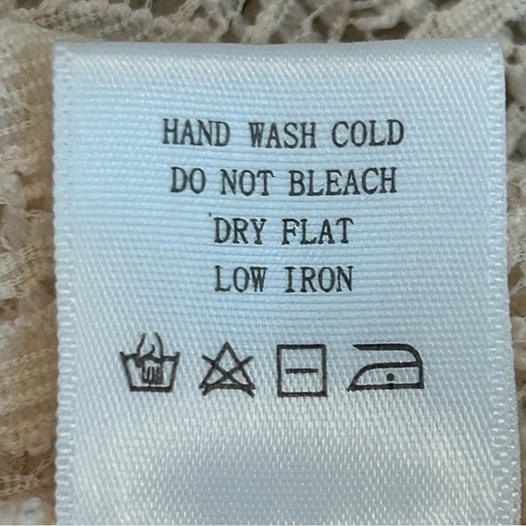 Astr the label blush pink silver beaded lace crop tank Sz M - Picture 9 of 12